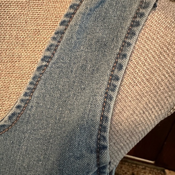 Nanette Lepore Denim Ruffle Mini Dress - Picture 7 of 9